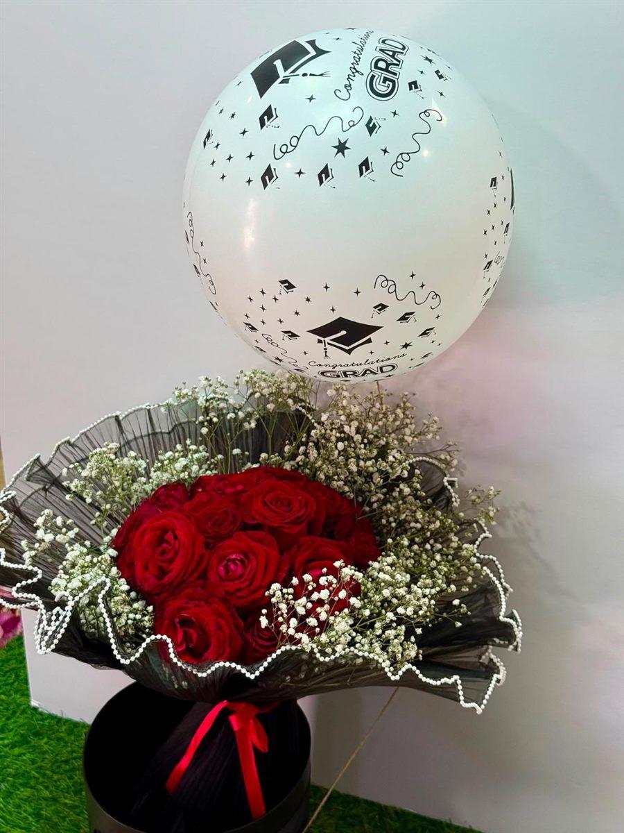 بوكيه ورد أحمر